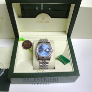 rolex replica datejust acciaio blu dial barrette jubilèè orologio imitazione