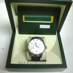 iwc replica portofino acciaio white dial strip leather orologio imitazione