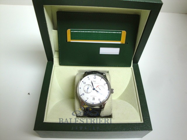 iwc replica portofino acciaio white dial strip leather orologio imitazione