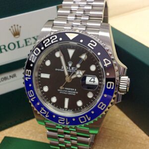 Alternative view of rolex replica GMT master II nero blue BLNR ceramica jubilèè bracialet orologio replica