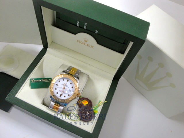 rolex replica yacht master I acciaio oro white dial orologio replica - immagine 3