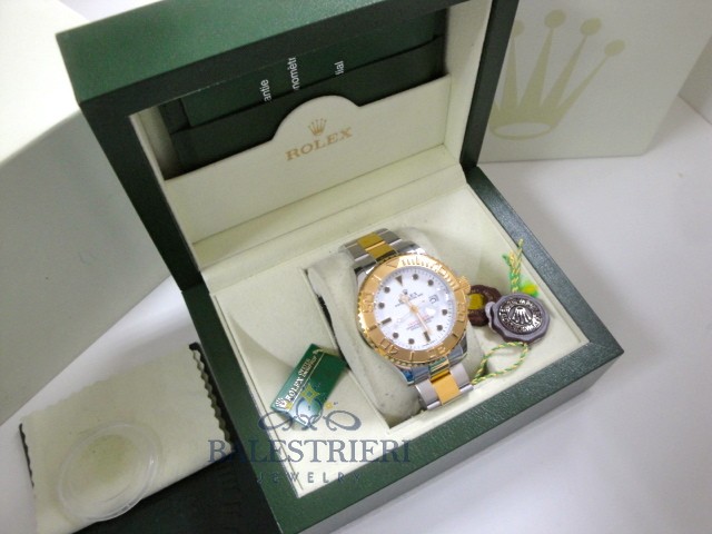 rolex replica yacht master I acciaio oro white dial orologio replica - immagine 4