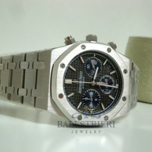 Alternative view of audemars piguet replica chrono royal oak leo messi acciaio black dial imitazione copia