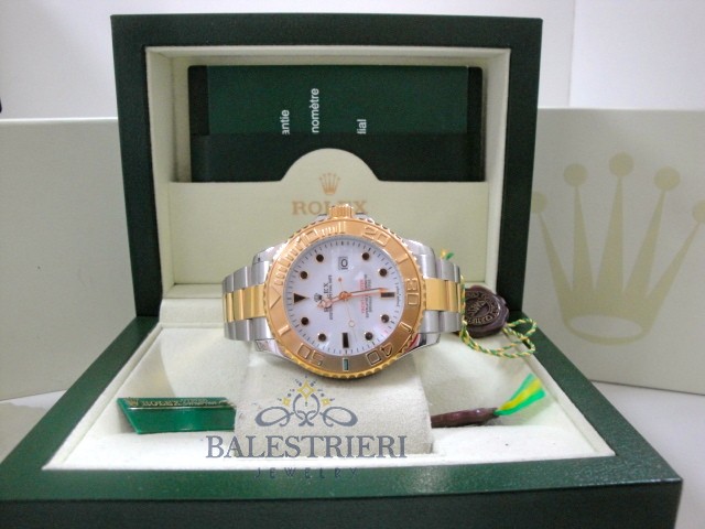 rolex replica yacht master I acciaio oro white dial orologio replica - immagine 6