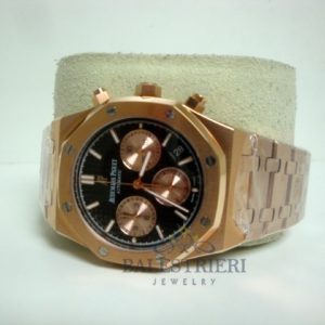 audemars piguet replica chrono royal oak leo messi rose gold black dial imitazione copia