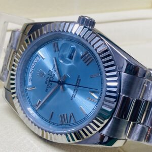 Alternative view of Rolex replica day-date 228236 platinum ice dial