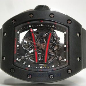 Alternative view of richard mille replica RM038 pro-hunter pvd bubba watson yellow edition strip rubber