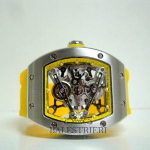 richard mille replica RM038 acciaio bubba watson yellow edition strip rubber