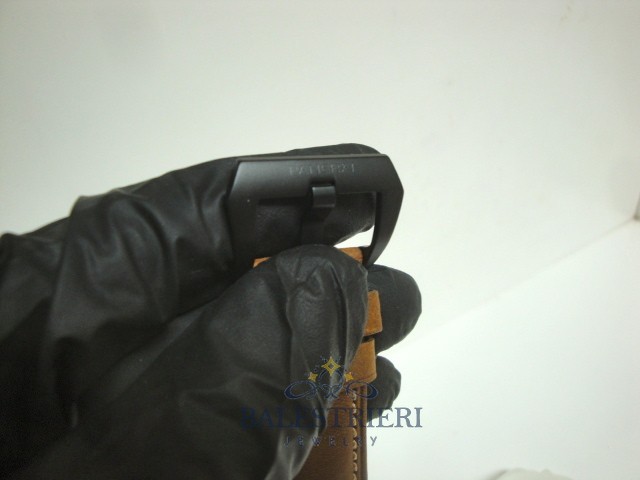 Panerai replica radiomir black seal pro-hunter pvd skeletron strip leather imitazione copia - immagine 6