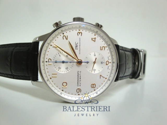 iwc replica portoghese acciaio white dial strip leather orologio imitazione