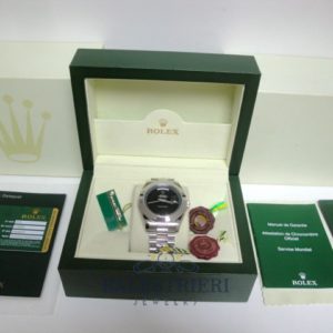 rolex replica daydate ll acciaio black dial president orologio replica copia imitazione