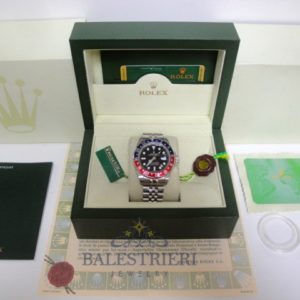 Alternative view of rolex replica GMT master II rosso blue classic jubilèè orologio replica