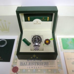 Alternative view of rolex replica GMT master II 1665 vintage black bezel orologio replica