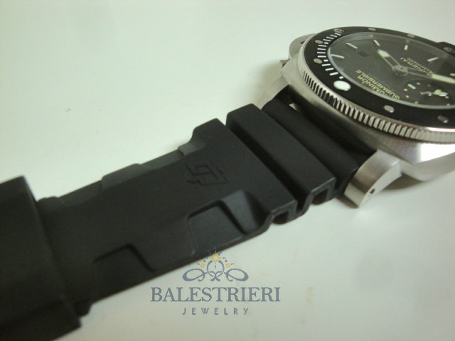 Panerai replica luminor marina submersible ceramica amagnetic rubber imitazione copia - immagine 7