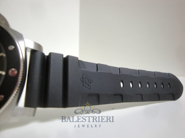 Panerai replica luminor marina submersible ceramica amagnetic rubber imitazione copia - immagine 10