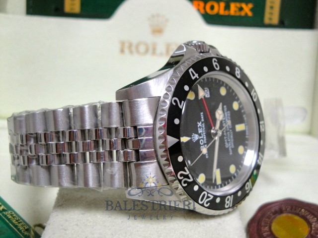 rolex replica GMT master II 1665 vintage black bezel orologio replica - immagine 20