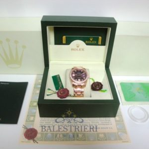 Alternative view of rolex replica pearlmaster rose gold red grape orologio imitazione