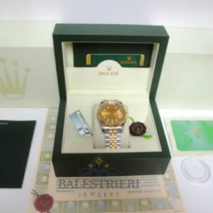Alternative view of rolex replica datejust acciaio oro gold dial jubilèè orologio imitazione