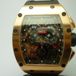 Alternative view of richard mille replica RM011 Felipe Massa rose gold edition strip rubber