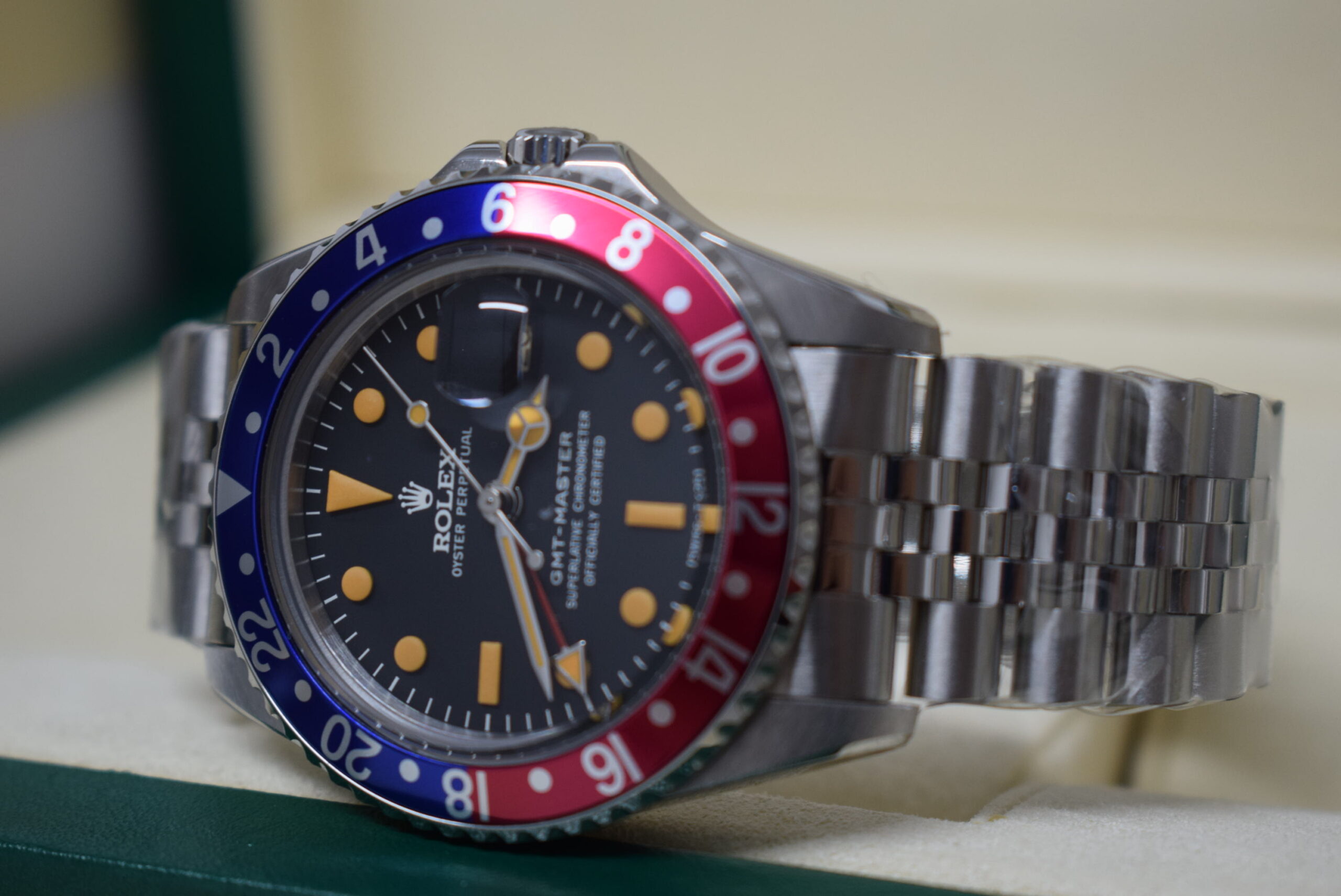 rolex replica GMT master II 1675 vintage pepsi orologio replica - immagine 4
