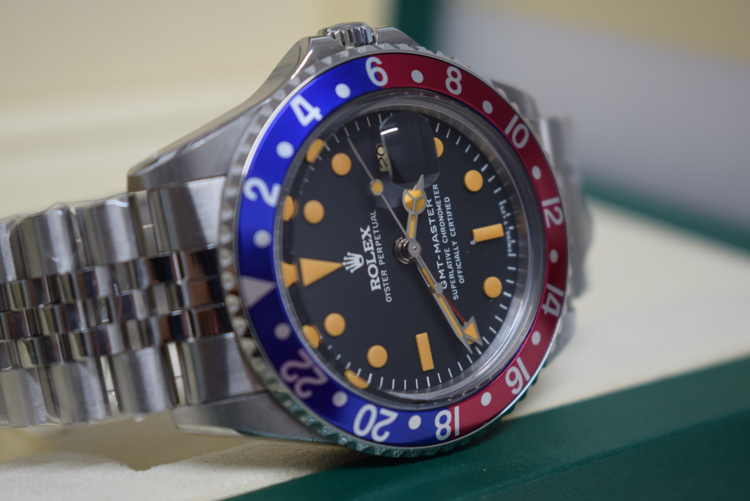 rolex replica GMT master II 1675 vintage pepsi orologio replica - immagine 5
