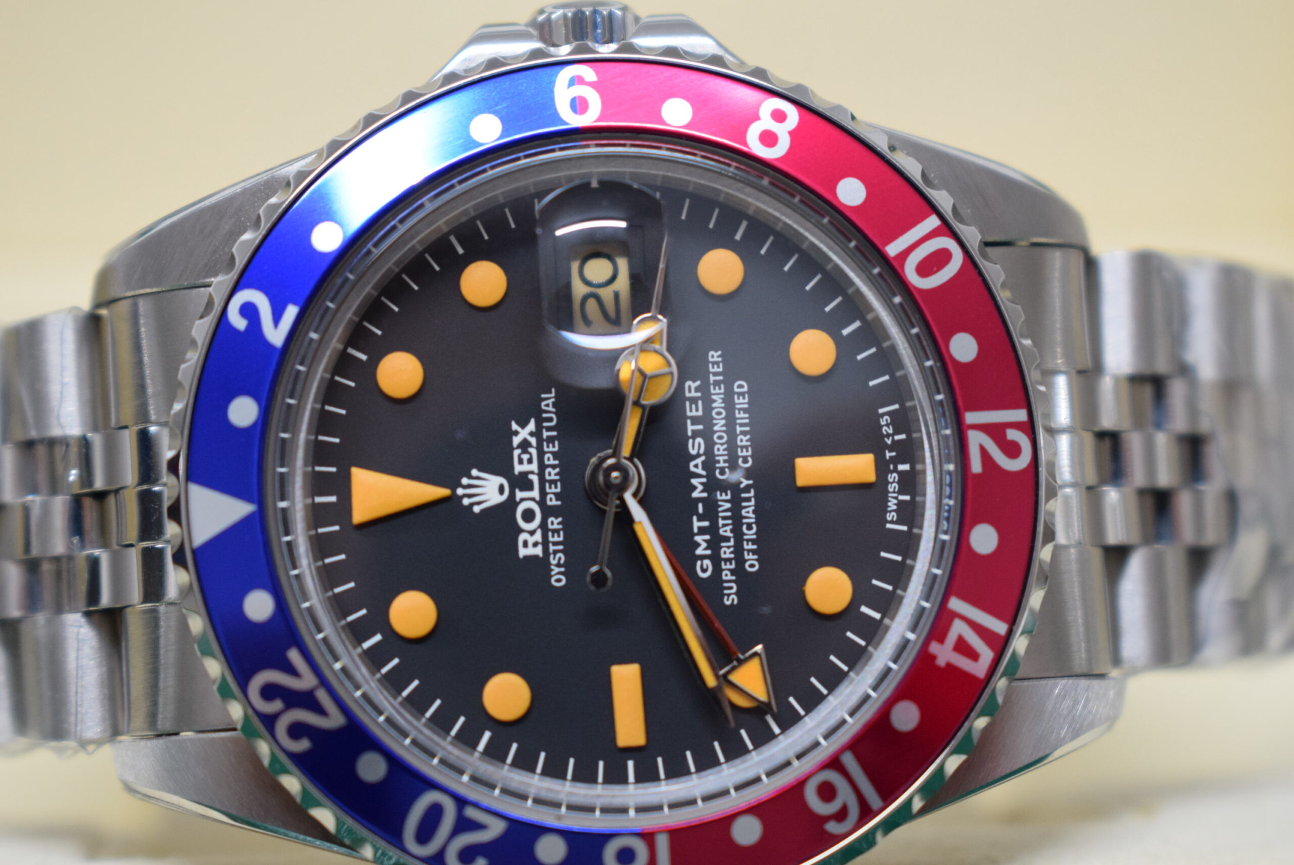 rolex replica GMT master II 1675 vintage pepsi orologio replica - immagine 6