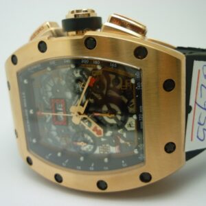 richard mille replica RM011 Felipe Massa rose gold edition strip rubber