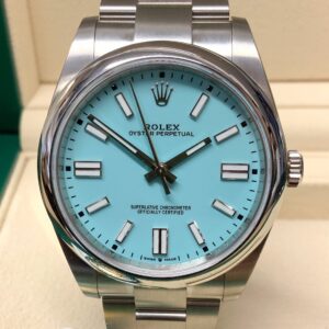 Rolex replica Oyster Perpetual 41 124300 Turquoise Blue new my2020