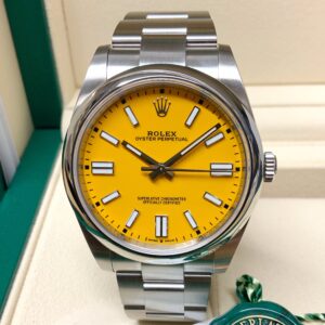 Rolex replica Oyster Perpetual 41 124300 yellow dial new my2020