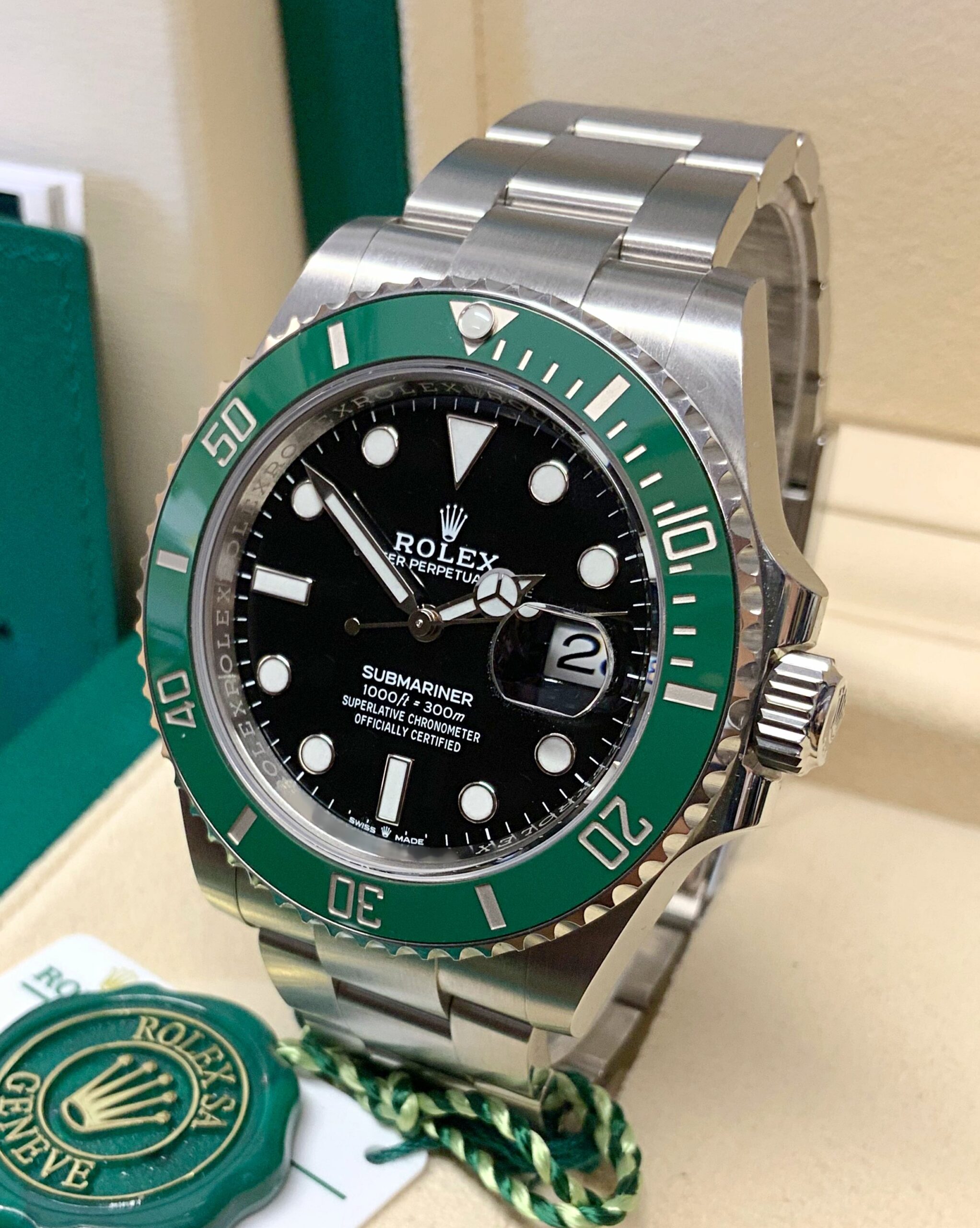 Rolex replica Submariner kermit Date 126610LV orologio replica new 41mm - immagine 7
