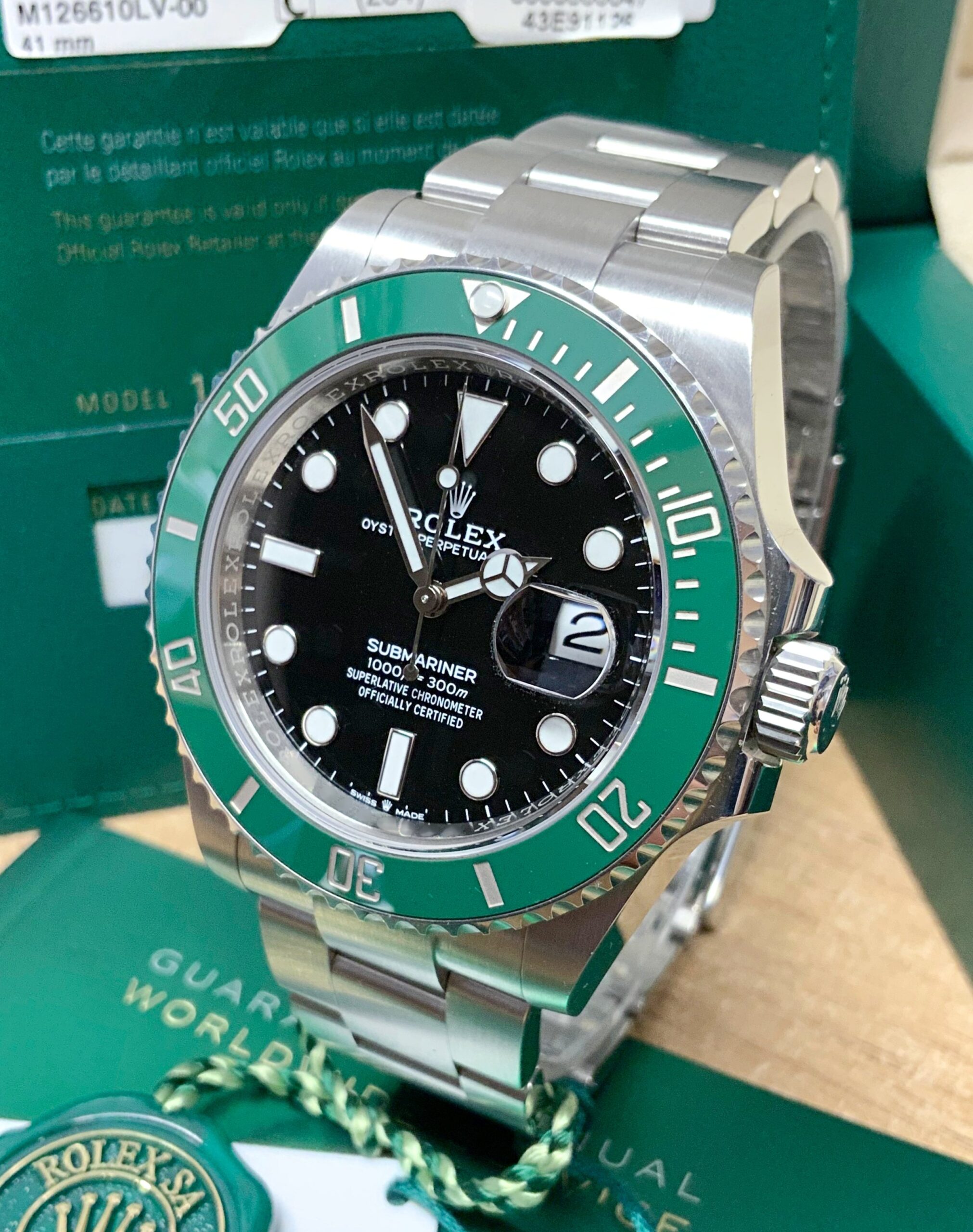 Rolex replica Submariner kermit Date 126610LV orologio replica new 41mm - immagine 8