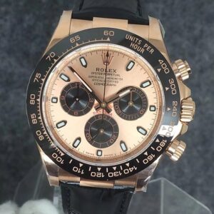 REPLICA ROLEX DAYTONA 116515 ROSE GOLD WATCH WITH SUPER CLONE 4130 MOVEMENT