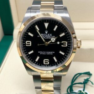 Alternative view of Rolex replica Explorer I 36mm 124273 Black Dial acciaio oro new 2021
