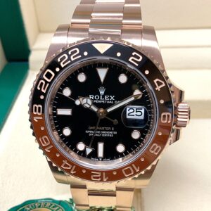 Rolex replica GMT Master II 126715CHNR full Rose Gold