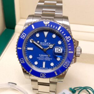 Rolex replica Submariner Date 116619LB White Gold puffo edition