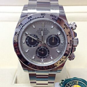 Alternative view of Rolex replica Daytona 116509 White Gold Steel Dial