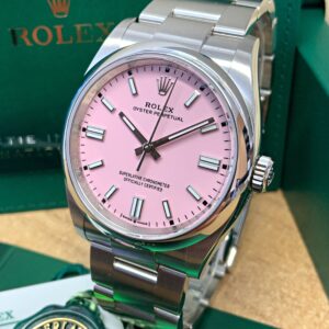 Alternative view of Rolex replica Oyster Perpetual 41 124300 candy pink