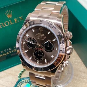Alternative view of Rolex replica Daytona Rose Gold 116505 Chocolate Dial new