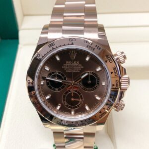Rolex replica Daytona Rose Gold 116505 Chocolate Dial new