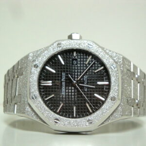 audemars piguet replica royal oak jumbo frosted black dial imitazione copia