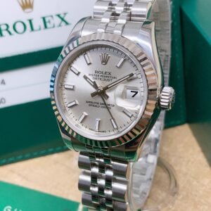 Alternative view of Rolex replica Lady-Datejust 179174 Silver Dial jubilèè