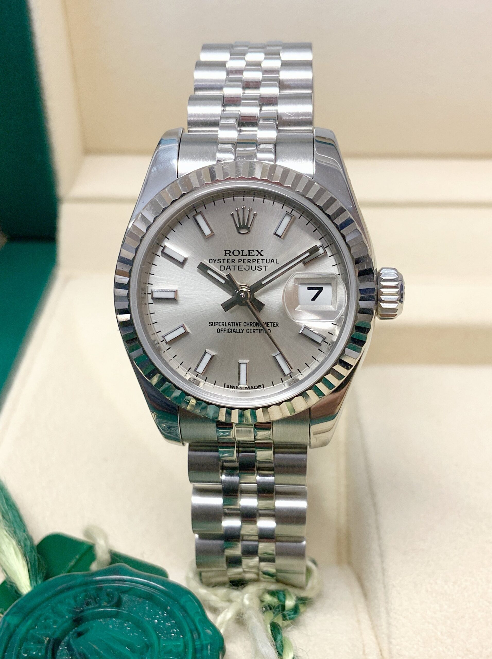 Rolex replica Lady-Datejust 179174 Silver Dial jubilèè