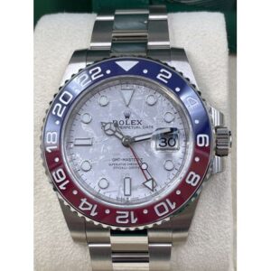 ROLEX REPLICA GMT MASTER II METEORITE 126719 BLRO WHITE GOLD