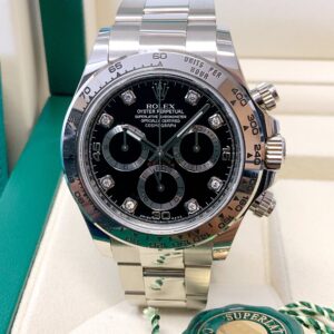 Rolex replica Daytona 116509 White Gold Black Diamond