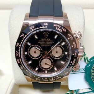 Rolex replica Daytona 116515LN Rose Gold black dial