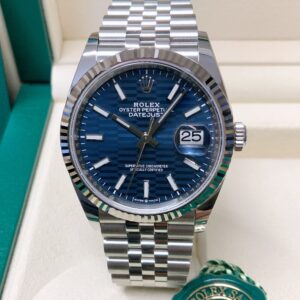 Rolex replica Datejust 36mm 126234 Blue Fluted Motif Dial