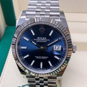 Rolex replica Datejust 41mm 126334 Blue Dial indici
