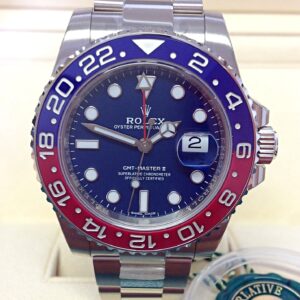 Rolex replica GMT Master II 116719BLRO White Gold Pepsi blue dial