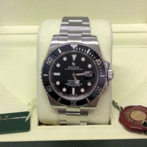 Alternative view of Rolex replica Submariner Date 116610LN black dial 40mm
