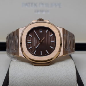 Patek philippe replica nautilus 5711-1R rose gold brown dial
